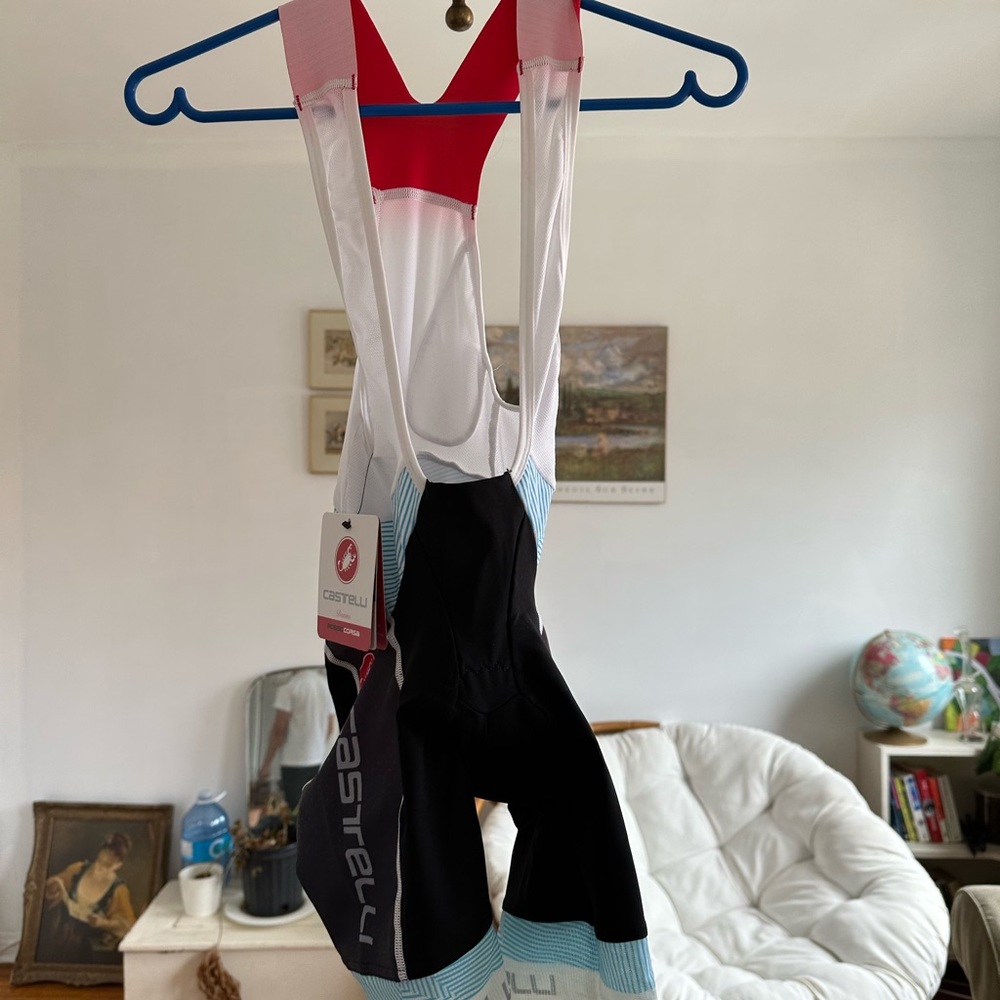 NWT Castelli XS Women’s Bib Shorts Rosso Corsa